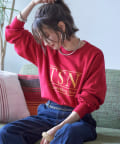 Remind me and forever(リマインドミーアンドフォーエバー) 【nane】ヴィンテージ加工スエットプルオーバー