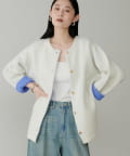 LARUTA(ラルータ) FOX混Wフェイスニットコート