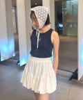 mline(エムライン) [mline]パット付き刺繍キャミ