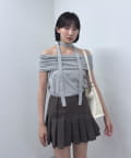 mline(エムライン) [mline]チョーカー付き オフショルＴ