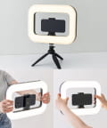 3COINS(スリーコインズ) LEDライトスマホホルダー