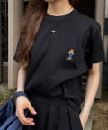 LOCUST(ローカスト) Teddyレディース刺繍T オーバーオール柄
