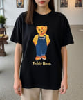LOCUST(ローカスト) TeddyレディースプリントT オーバーオール柄