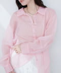 natural couture(ナチュラルクチュール) 【WEB限定】シアービッグシャツ