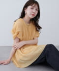 natural couture(ナチュラルクチュール) osonoねじり袖ペプラムチュニック