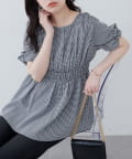 大好評につき再予約】osonoねじり袖ペプラムチュニック