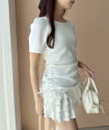 NICE CLAUP / OLIVE des OLIVE OUTLET(ナイスクラップ  / オリーブ デ オリーブ アウトレット) 【one after another】カットミニワンピ