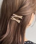 Lattice(ラティス) リボンヘアクリップセット(2P)