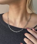 Lattice(ラティス) ＜ステンレス＞2連ネックレス