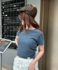 RAY CASSIN(レイカズン) ピグメントシャーリングチビＴシャツ