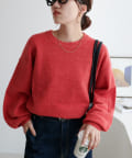 DISCOAT(ディスコート) 【FAV KNIT FES】メランジ袖ボリュームプルオーバー