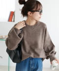 DISCOAT(ディスコート) 【FAV KNIT FES】メランジ袖ボリュームプルオーバー