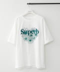 Remind me and forever(リマインドミーアンドフォーエバー) グラデ花刺しゅうBIGＴシャツ