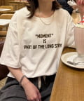 CIAOPANIC TYPY(チャオパニックティピー) フロッキーロゴプリント半袖オーバーTee