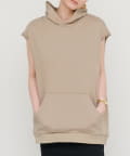 NICE CLAUP / OLIVE des OLIVE OUTLET(ナイスクラップ  / オリーブ デ オリーブ アウトレット) 【LARUTA】フード付きショルダー裏毛プルオーバー