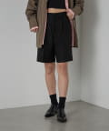 -goocy-(グーシー) エステルツイルタックハーフパンツ