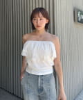mline(エムライン) [mline]レースレイヤード バンドゥ