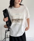 FREDY & GLOSTER(フレディ アンド グロスター) シルケットBEACH PHOTO Tシャツ