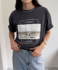 FREDY & GLOSTER(フレディ アンド グロスター) シルケットBEACH PHOTO Tシャツ