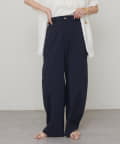 LARUTA(ラルータ) ストレッチクロスカーブパンツ