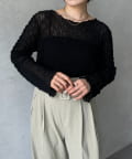 Thevon.(ゼヴォン) ウェーブ柄シアープルオーバー