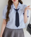 NICE CLAUP / OLIVE des OLIVE OUTLET(ナイスクラップ  / オリーブ デ オリーブ アウトレット) 【one after another】ネクタイ付きシャツ