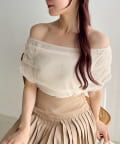 NICE CLAUP / OLIVE des OLIVE OUTLET(ナイスクラップ  / オリーブ デ オリーブ アウトレット) 【one after another】オフショルトップス