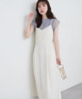 natural couture(ナチュラルクチュール) バックリボンキャミワンピース
