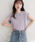 natural couture(ナチュラルクチュール) 前後2WAYスカラップノースリカットソーブラウス