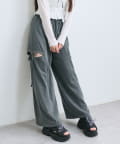 OLIVE des OLIVE(オリーブ デ オリーブ) サイドリボンスウェットパンツ