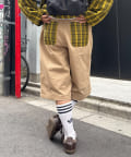 CIAOPANIC TYPY(チャオパニックティピー) 【UNISEX】バックチェックポケットハーフパンツ