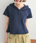 w closet(ダブルクローゼット) 【25AW】小花ワッフルフーディー