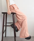w closet(ダブルクローゼット) 【25AW】スタッツ付裏毛パンツ