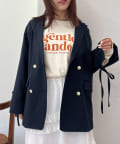 w closet(ダブルクローゼット) 【25AW】リボンBIGテーラードジャケット