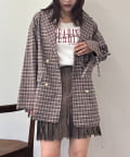 w closet(ダブルクローゼット) 【25AW】リボンBIGテーラードジャケット