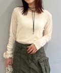w closet(ダブルクローゼット) 【25AW】ベロアチュールプルオーバー