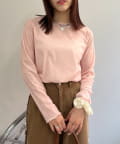 w closet(ダブルクローゼット) 【25AW】ベロアチュールプルオーバー