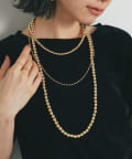 un dix cors(アンディコール) 【GOLDY(ゴールディ)】3連ボールチェーンネックレス