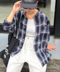CIAOPANIC TYPY(チャオパニックティピー) 【ユニセックス】カラミオリオンブレーチェックシャツ