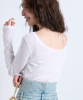 La boutique BonBon(ラブティックボンボン) 前後２WAYシアーカットソー