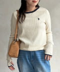 CPCM(シーピーシーエム) 【U.S. POLO ASSN. 】クルーネックリブロンT