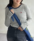 CPCM(シーピーシーエム) 【U.S. POLO ASSN. 】クルーネックリブロンT