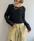 w closet(ダブルクローゼット) 【25AW】２WAYレースTOPS