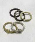 3COINS(スリーコインズ) チェック柄コイルポニー5個セット