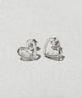 3COINS(スリーコインズ) キラキラハートピアス