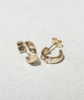 3COINS(スリーコインズ) ウメコミストーンフープピアス