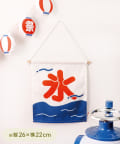 3COINS(スリーコインズ) 氷タペストリー：26×22cm／夏祭り