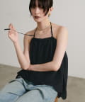 LARUTA(ラルータ) 【Web限定】綿スカラップ刺繍キャミ