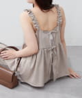 NICE CLAUP / OLIVE des OLIVE OUTLET(ナイスクラップ  / オリーブ デ オリーブ アウトレット) 【RMAF】リボンキャミ+ロングパンツSET
