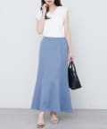natural couture(ナチュラルクチュール) 【WEB限定】カットソーマーメイドスカート